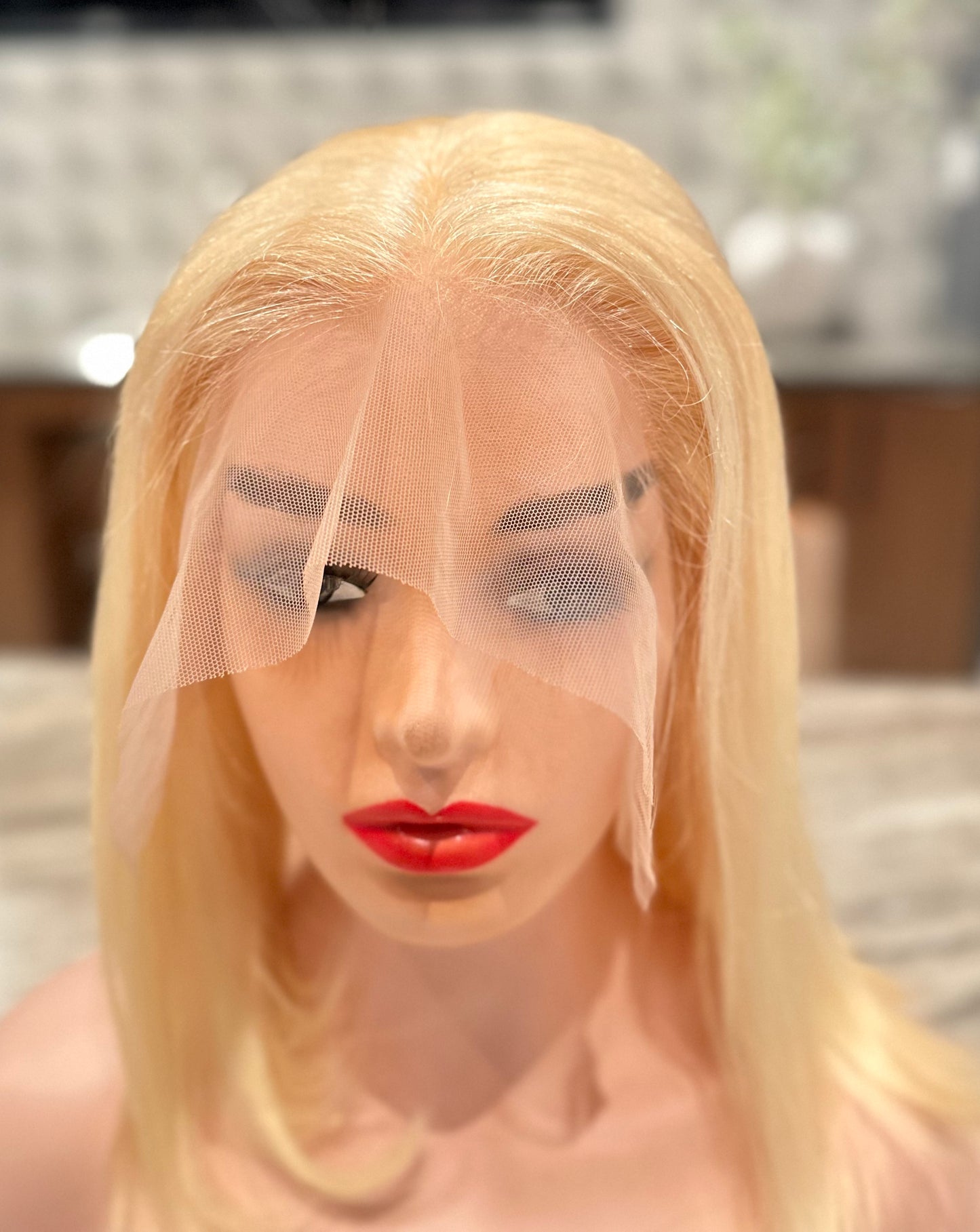 Blonde Classic Silk Straight Bob Lace Frontal (Pure Translucent Lace)